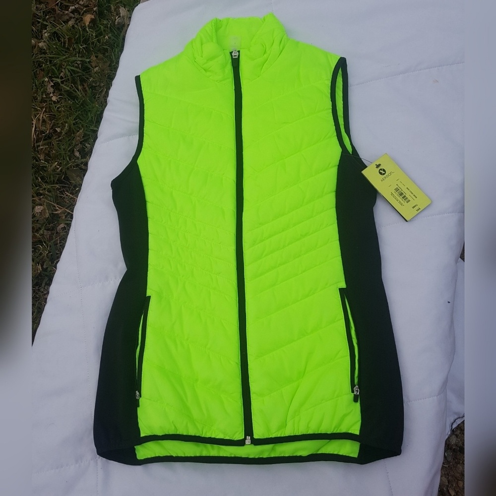 Xersion Neon Green Active Vest Size S